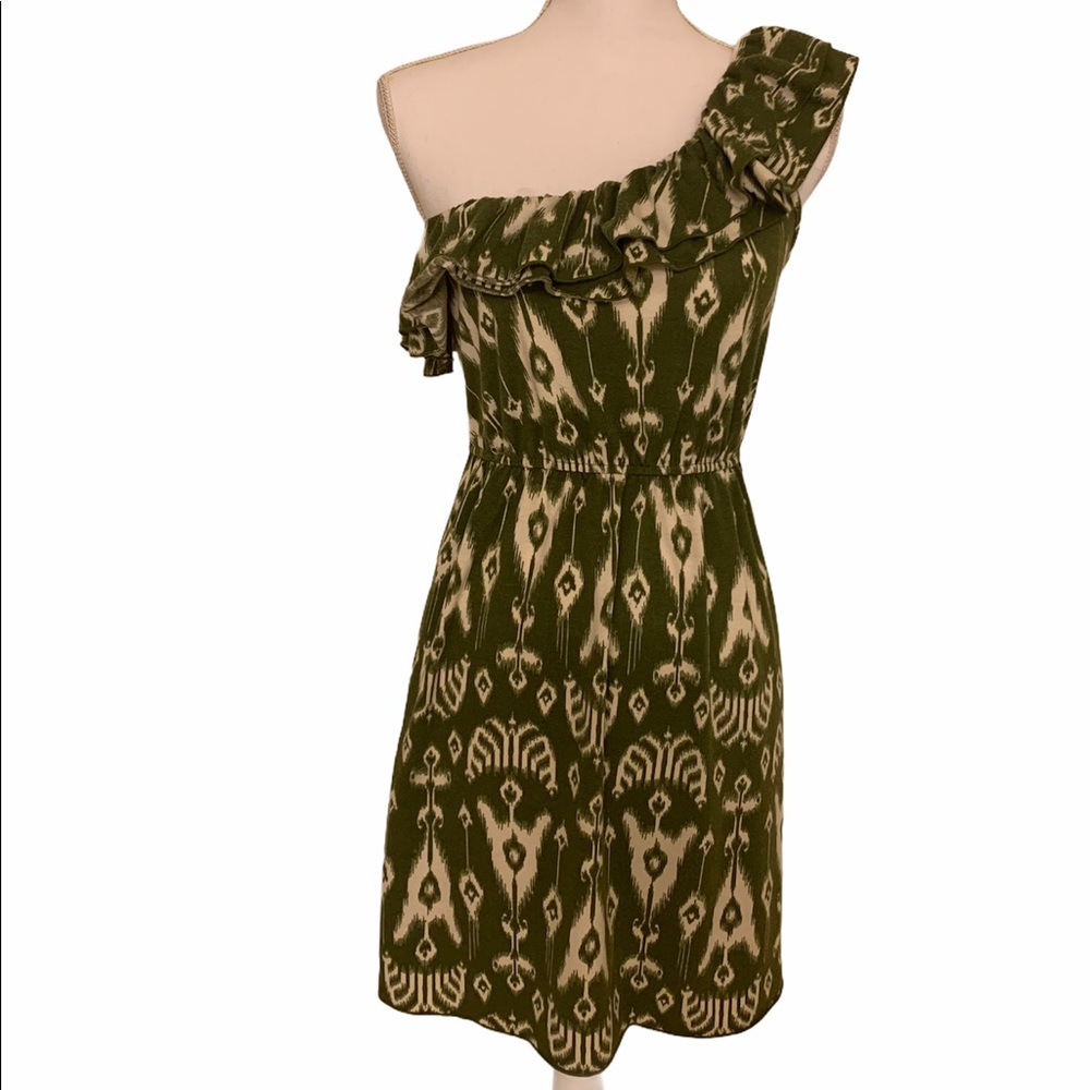 Delirious One Shoulder Green Dress